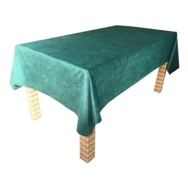 Imagem de Genérico, Toalha Mesa Extra Grande Veludo 2,80x1,80 Cartas Poker Jogos Nome do desenho:Liso;Cor:Verde