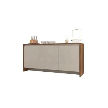 Imagem de Buffet Madrid Cedro/Off White - Casa D Móveis, Cedro e Off White