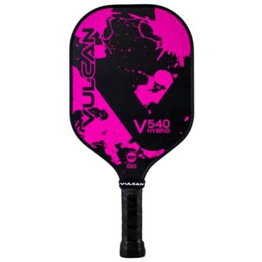 Imagem de Remo híbrido Vulcan V540 Pickleball (respingos rosa)