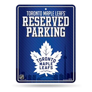 Imagem de Decoração de placa de estacionamento de metal NHL Toronto Maple Leafs 21 cm x 28 cm