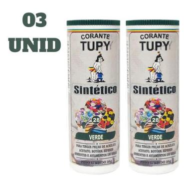 Imagem de Kit 03 Corante Tupy Sintético P/ Tingir Botões , Zípe, Acetato, Acríli