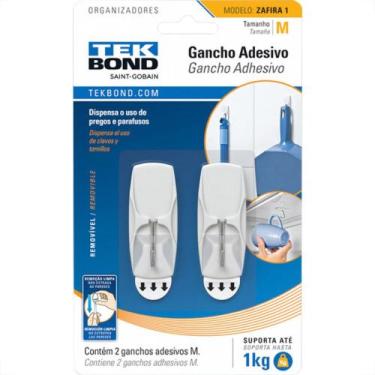 Imagem de Tek Gancho  Zafira Bco/Met.Unic C/02 - TEK BOND
