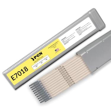 Imagem de Haste de solda PGN E7018 1/20.3 cm 2.3 kg – Hastes de solda 7018, baixo hidrogênio, eletrodos de vara de aço estrutural, hastes de soldagem AC/DC 1/8 7018 para todas as posições - 770478