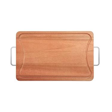 Imagem de Tábua Madeira Eucalipto c/Cabo de Alumínio 39 x 25 cm, Stolf