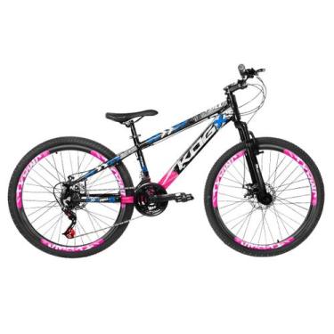 Imagem de Bike kog aro 26 para grau tipo viking hupi gios 1x7 com garfo 29 preto