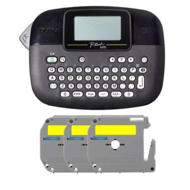 Imagem de Rotulador Brother Pt-m95bk Eletronico + 03 Fita X-full Mk631