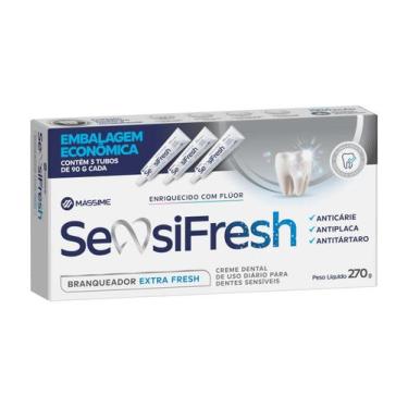 Imagem de Creme Dental Sensifresh Branqueador 3 X 90 g - NAO INFORMADO