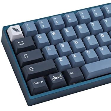 Imagem de Hyekit Teclas PBT 139 teclas Apollo Aerospace Teclas personalizadas por sublimação de tinta Cherry Profile para Cherry Gateron MX Switches Teclado mecânico Layouts EUA e Reino Unido (3U 6.25U 7U Barra de espaço)