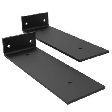 Imagem de 2 Mão Francesa 20cm Invisível Invertida Aço Forte Resistente - Soft Gr