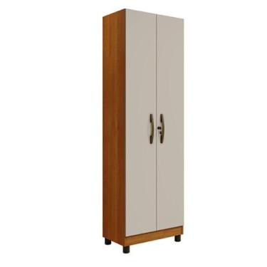 Imagem de Armário Multiuso Sparta 2 Portas com Chave Benetil Cinamomo Off White