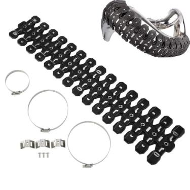 Imagem de REWOLFNUS Protetor de proteção térmica universal para motocicleta para SX/XC/EXC/XC-W/TPI Six Days 125/250/300 2012-2023 (preto)