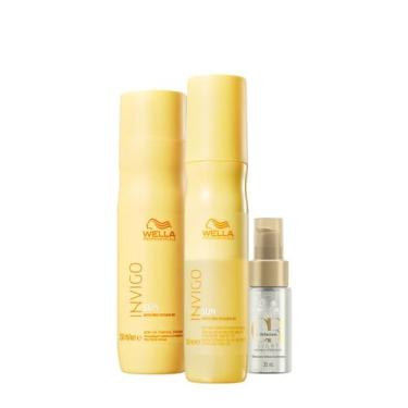Imagem de Kit Wella Professionals Invigo Sun Reflections Shampoo Leave-in Oil Li