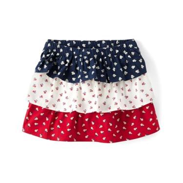 Imagem de Gymboree Saias de babados para meninas e crianças pequenas, Bolinhas em camadas, 12-18 Meses