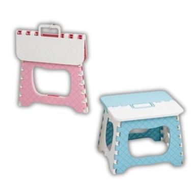 Imagem de Banqueta Dobrável Infantil Resistente Multiuso Banco De Plástico Retrátil Praia Banquinho Acampamento Portátil Leve Seguro e Prático para o Dia a Dia Cor Sortido