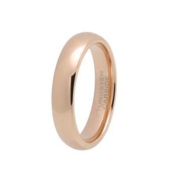 Imagem de Anel de casamento unissex de 1 mm, 2 mm, 3 mm, 4 mm, 5 mm, 6 mm, 7 mm, 8 mm, branco de tungstênio, ouro amarelo/ouro rosa/preto, polido, confortável, tamanho 3 a 17