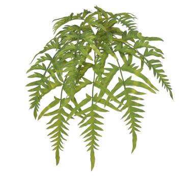 Imagem de Samambaia pendurar c/print plastico X8 folhas verde 46cm