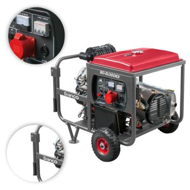 Imagem de Gerador Diesel 14KVA Branco BD15000E3 G2 Part Elétrica 380V