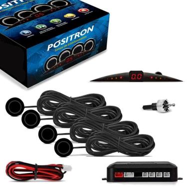 Imagem de Sensor De Estacionamento Ré Preto Positron 4 Pontos 20mm