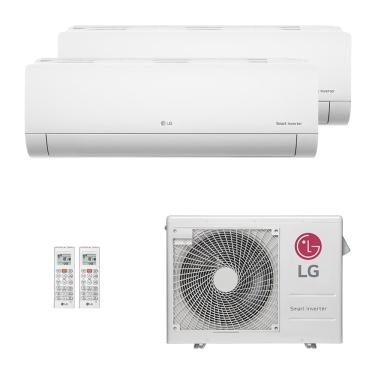 Imagem de Ar-Condicionado Multi Split Inverter LG 24.000 (2x Evap HW 18.000) Quente/Frio 220V								