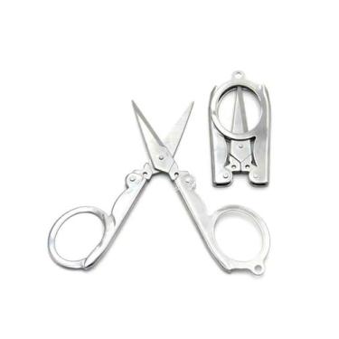 Imagem de Mini Tesoura  De Costura De Bolso Dobrável De Aço - RPires
