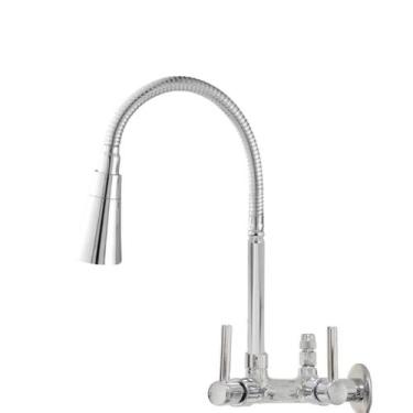 Imagem de Torneira Gourmet Parede Com Adaptador Saida Filtro Purificador Metal  