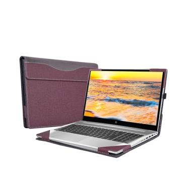 Imagem de Capa de laptop para HP ProBook 450 G10 G9 G8 2024-2021/455 G10 G9 G8/ 650-G8 / Yoga c740 39.6 cm Inspiron 3515 3511 HP Envy X360 15-ed 15-ee 15-ep Estojo (39. 6 cm, vermelho vinho)