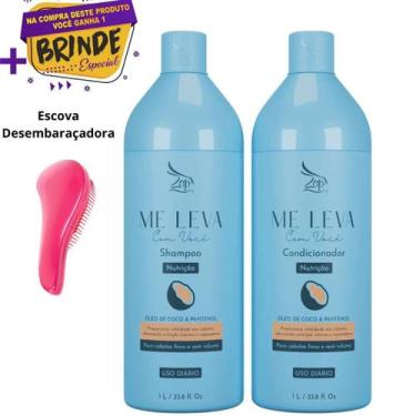 Imagem de Zap Kit Me leva Shampoo e Condicionador Óleo de coco e Pantenol 1L