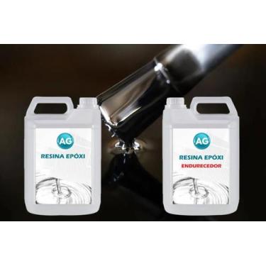 Imagem de Resina Epóxi 1Kg + Cor Sólida Preto Jato Ral9005 Ag Baixa Es - Resinas