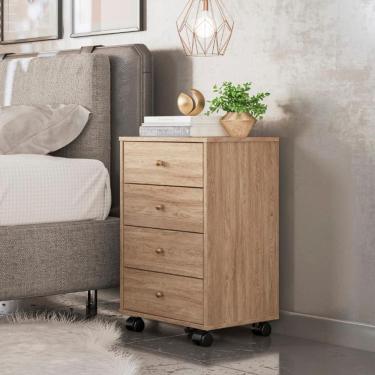 Imagem de Gaveteiro 4 Gavetas Com Rodizios Office Estônia - Amendola-grafito