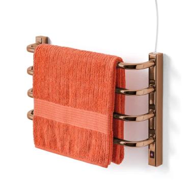 Imagem de Toalheiro Térmico Pequeno Bronze 110v Fio Superior Direito