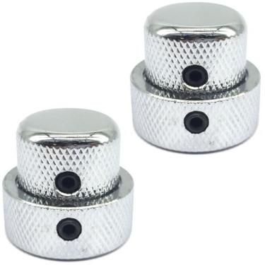 Imagem de KIT 2 Knob duplo Metal concentrico LARGO Cromado DOLPHIN