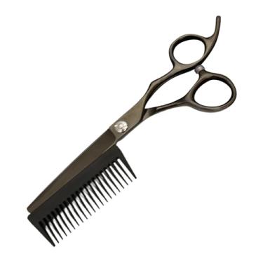 Imagem de Tesouras Para Cabelo - Tesouras de Salão | Ferramenta 2 Em 1 Com Pente Removivel Para Afinamento Para Banheiro Viagem Salão Doméstico Homens Mulheres Crianças Idosos