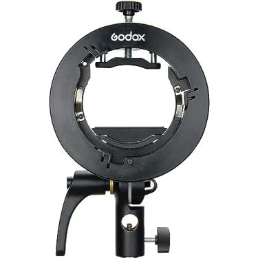 Imagem de Suporte para suporte de flash Godox S2 Bowen Mount S-Type para Godox V1 V860II AD200 AD200Pro AD400Pro Speedlite Strobe Flash