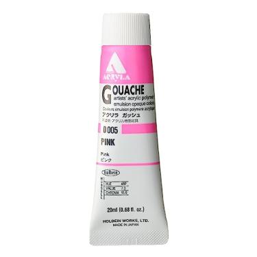 Imagem de Emulsão de polímero acrílico Holbein Acryla Gouache Artistas, 20 ml Rosa (D005)