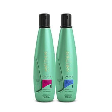 Imagem de Kit Aneethun Cachos Sh Low Poo 300ml e Cond. Coo Wash 300ml