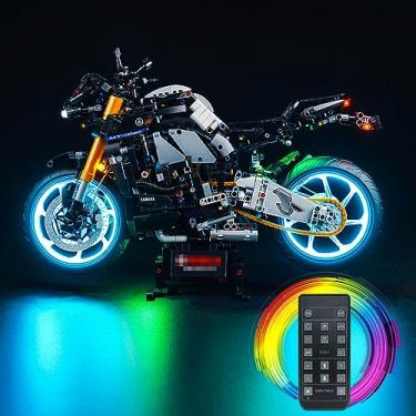 Imagem de BrickBling LED Light Compatible with Lego Technic Yamaha MT-10 SP 42159 Building Set, Remote Control Version Lighting Kit (No Model), Great Gift Compatible with Lego Yamaha Vehicles or Motorcycle Fans