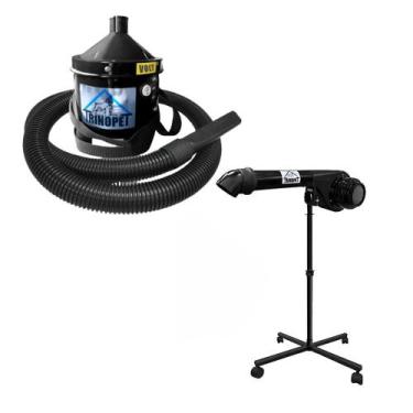 Imagem de Kit banho e tosa soprador alpha e secador hiper turbo trino pet profis