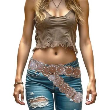 Imagem de Cinto Feminino Country Boho Chic Vintage Retrô Cowgirl Elegante - A.Ca
