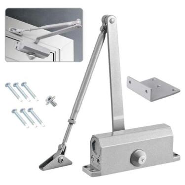 Imagem de Mola Automática Fechador Porta Vidro Madeira Aluminio Abre Fecha 65kg 