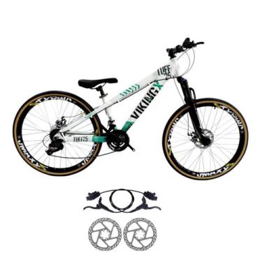 Imagem de Bicicleta Vikingx Tuff 25 Aluminio 24v Freio Hidraulico Suspensão Dian