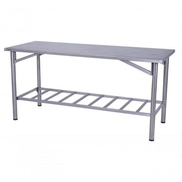 Imagem de Mesa De Manipulação Benfati Inox 304 120x70cm Paneleiro Gradeado Tb 2" 624gr