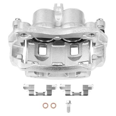 Imagem de SCITOO Pinça de freio a disco dianteira direita 19B3122 com suporte apto para Nissan Frontier 2005-2016, para Suzuki Equator 2009-2012, pistões duplos