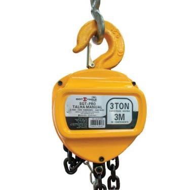 Imagem de Talha manual 3 toneladas com corrente de 3 metros - SGT-PRO - Sigma