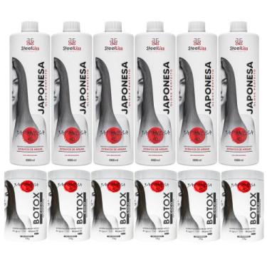 Imagem de 6 Escova Progressiva + 6 Btox Redutor De Volumes Japonesa 4D - Oxford