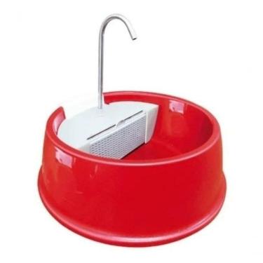 Imagem de We Drop - Fonte Bebedouro Gatos Cães Automático Joy Furacão Pet Bivolt - Vermelha