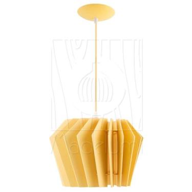 Imagem de Luminaria Pendente Diamond Madeira Soquete E27 Mesa Sala - Madelumi, A