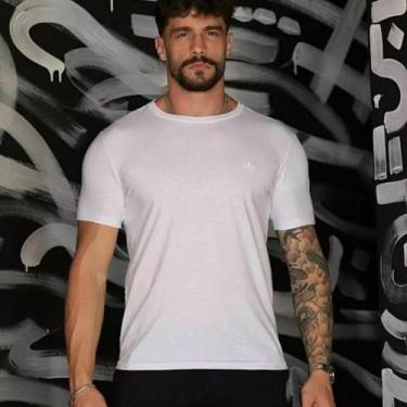 Imagem de Camiseta Masculina Básica Slim Branca - LIFESTYLE, GG