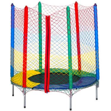 Imagem de Cama elastica 1,44m suporta 80kg fechamento com ziper - TRAMPOLIM BRIN