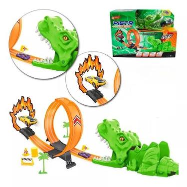 Imagem de Pista Corrida Hot Well Lançador Jacaré Loop 360 Com Carrinho - Wellkid