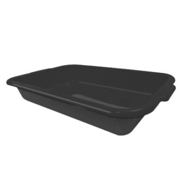 Imagem de Bandeja de Drenagem Plástica Preta, 40 x 30 cm, para Lavanderia